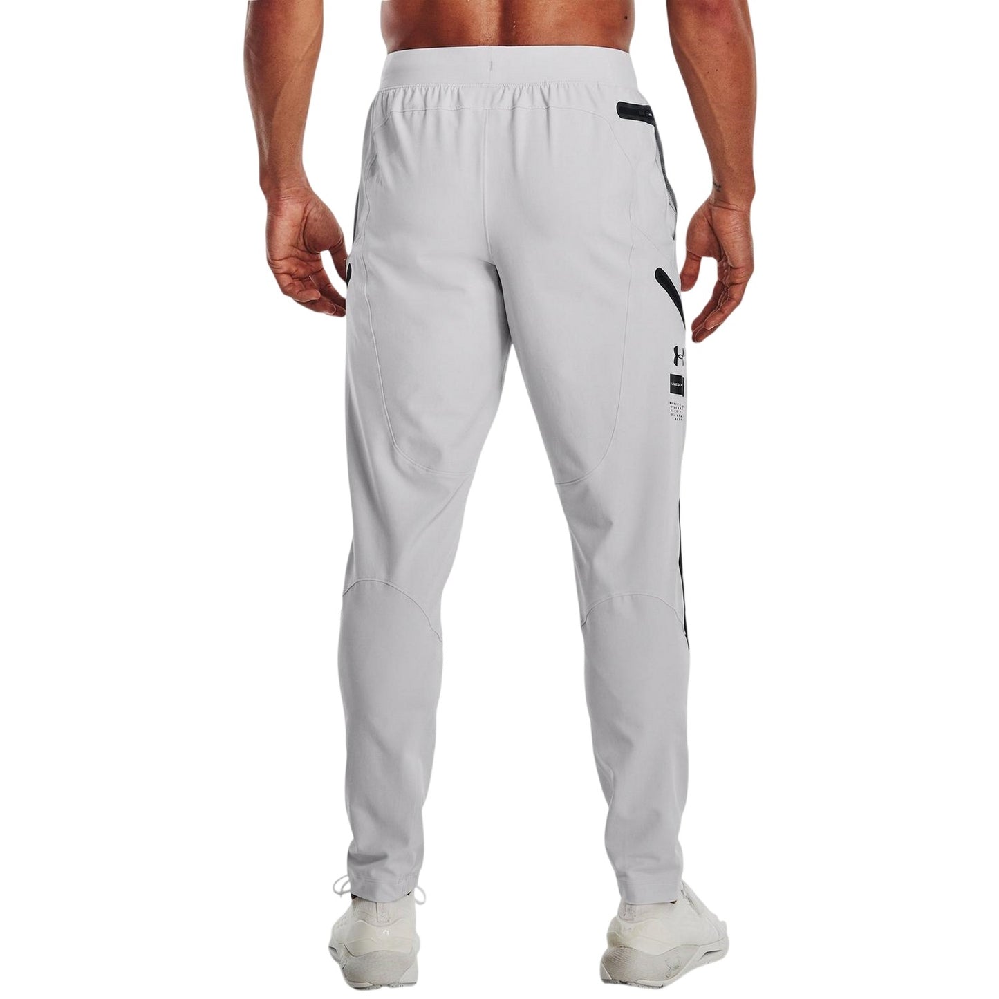 Grey - Pack Shot - Under Armour Mens Unstoppable Plain Cargo Trousers