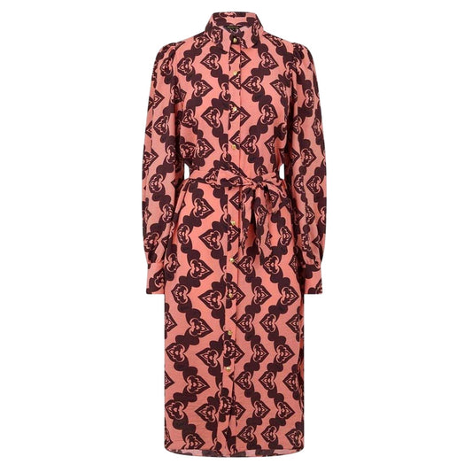 Pink-Black - Front - Biba Womens-Ladies Archive Shirt Dress