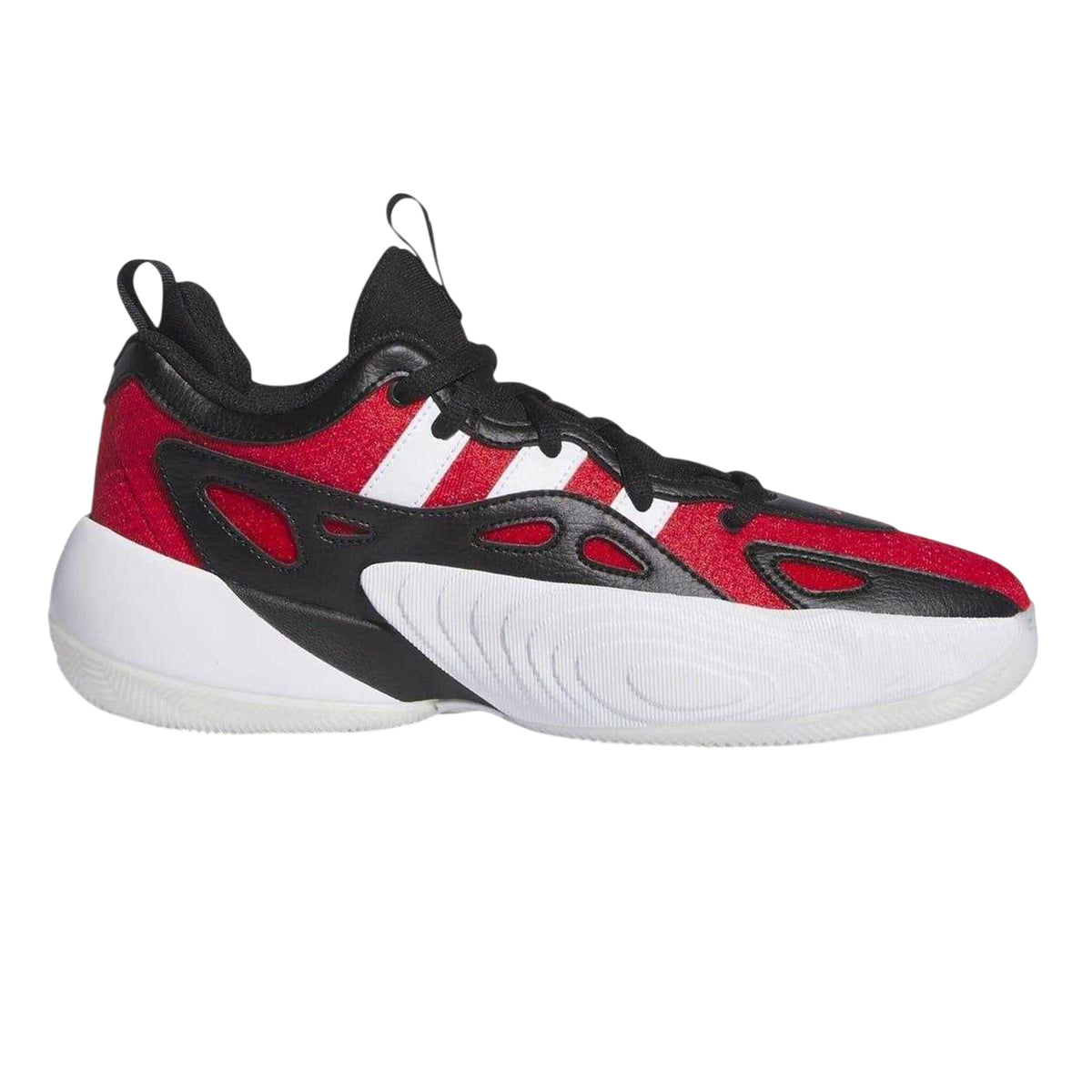 Red-Black-White - Front - Adidas Mens Trae Unlimited Low Trainers