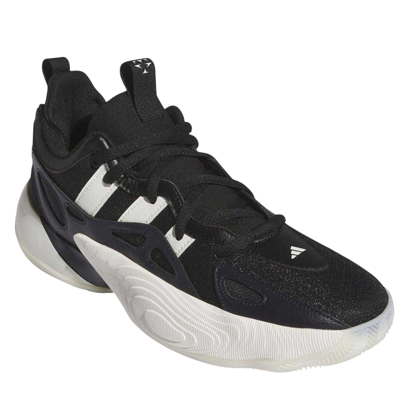 Black-White - Pack Shot - Adidas Mens Trae Unlimited Low Trainers