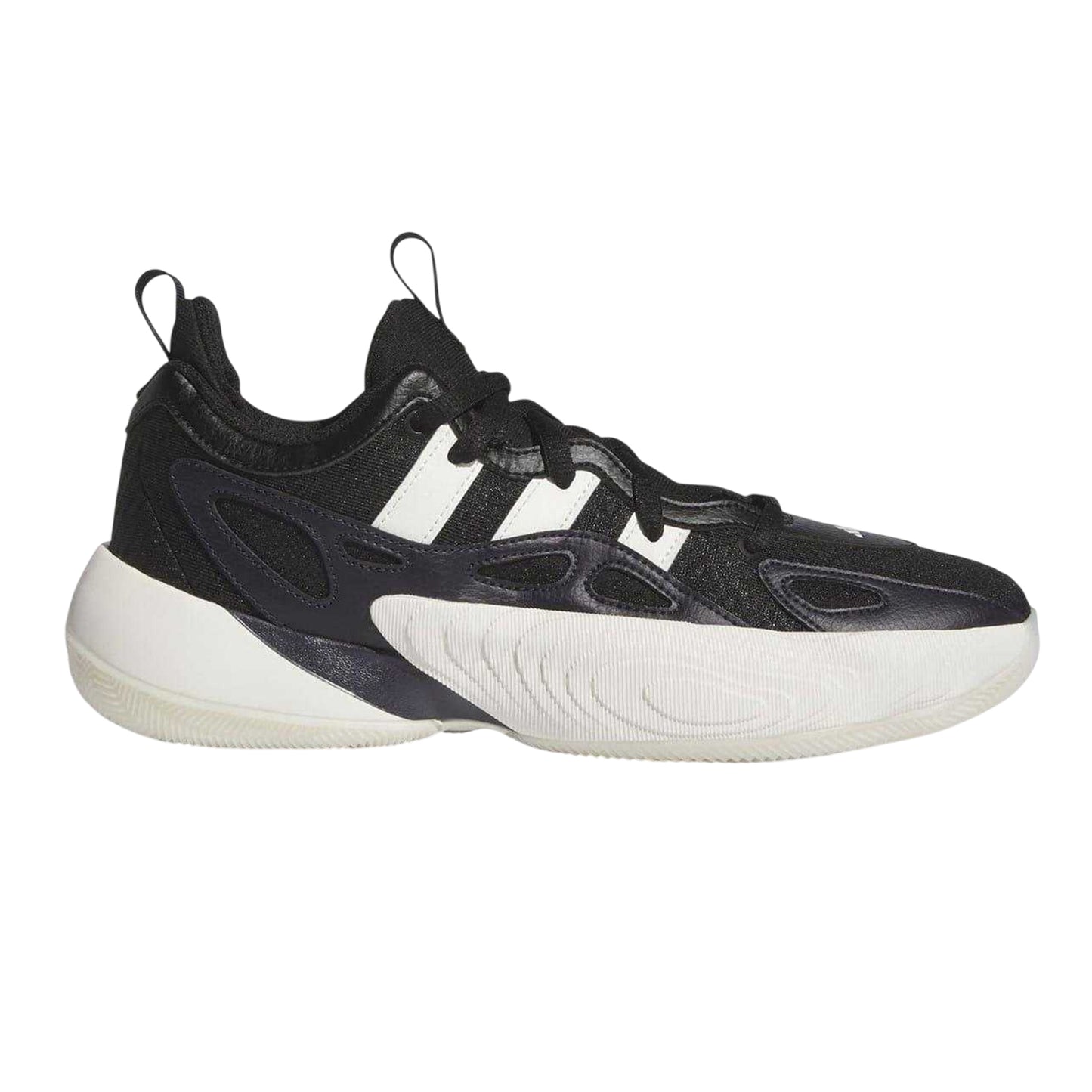 Black-White - Front - Adidas Mens Trae Unlimited Low Trainers