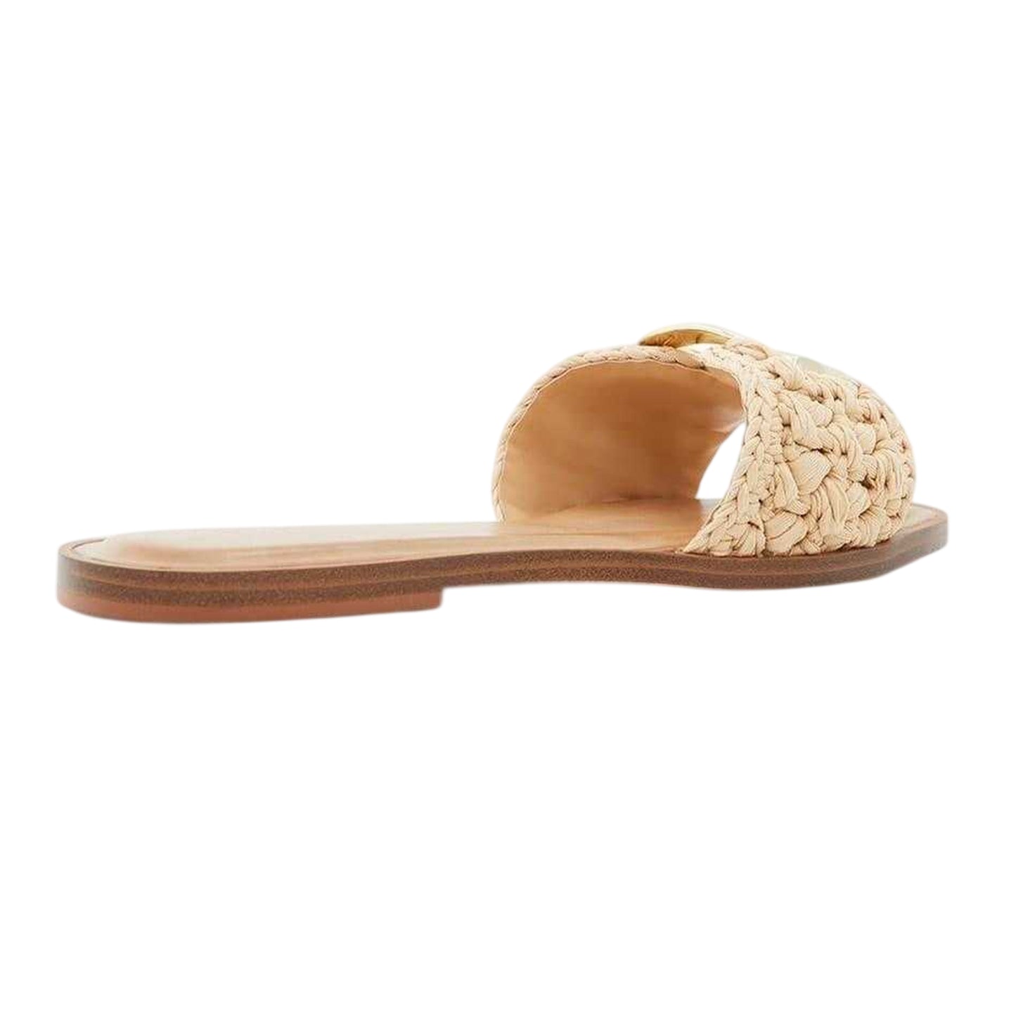 Natural - Back - Aldo Womens-Ladies Textured Flat Sliders