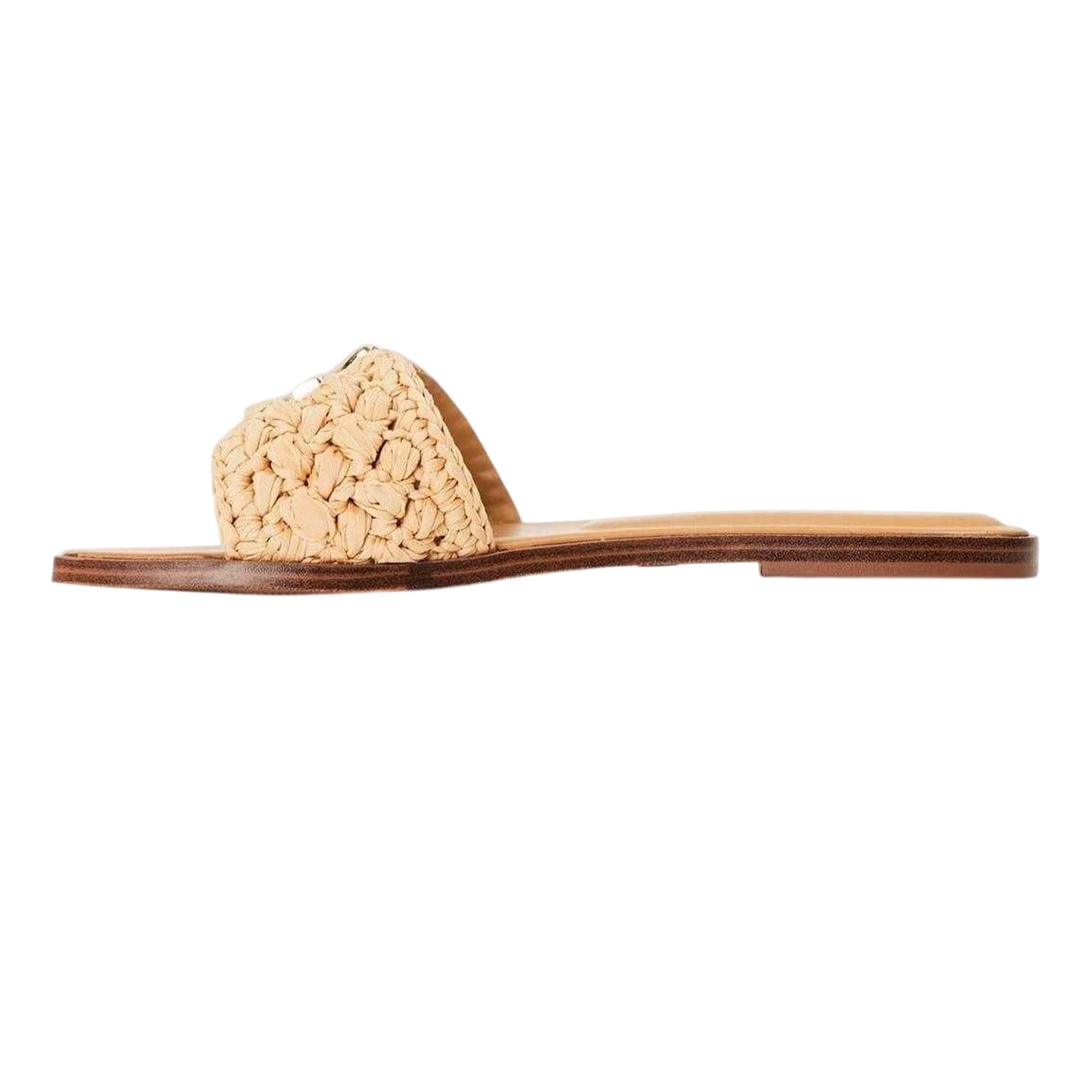 Natural - Side - Aldo Womens-Ladies Textured Flat Sliders