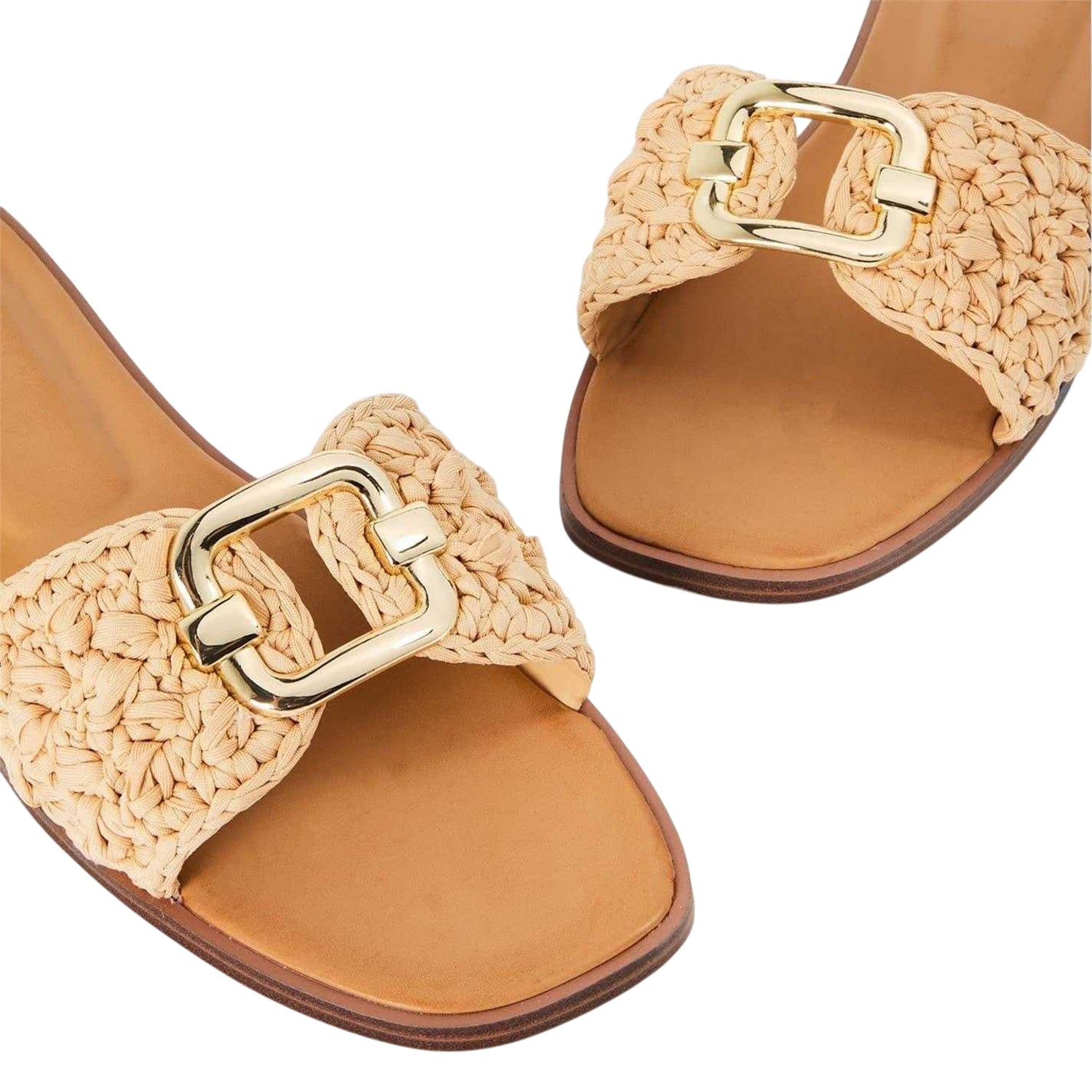 Natural - Lifestyle - Aldo Womens-Ladies Textured Flat Sliders