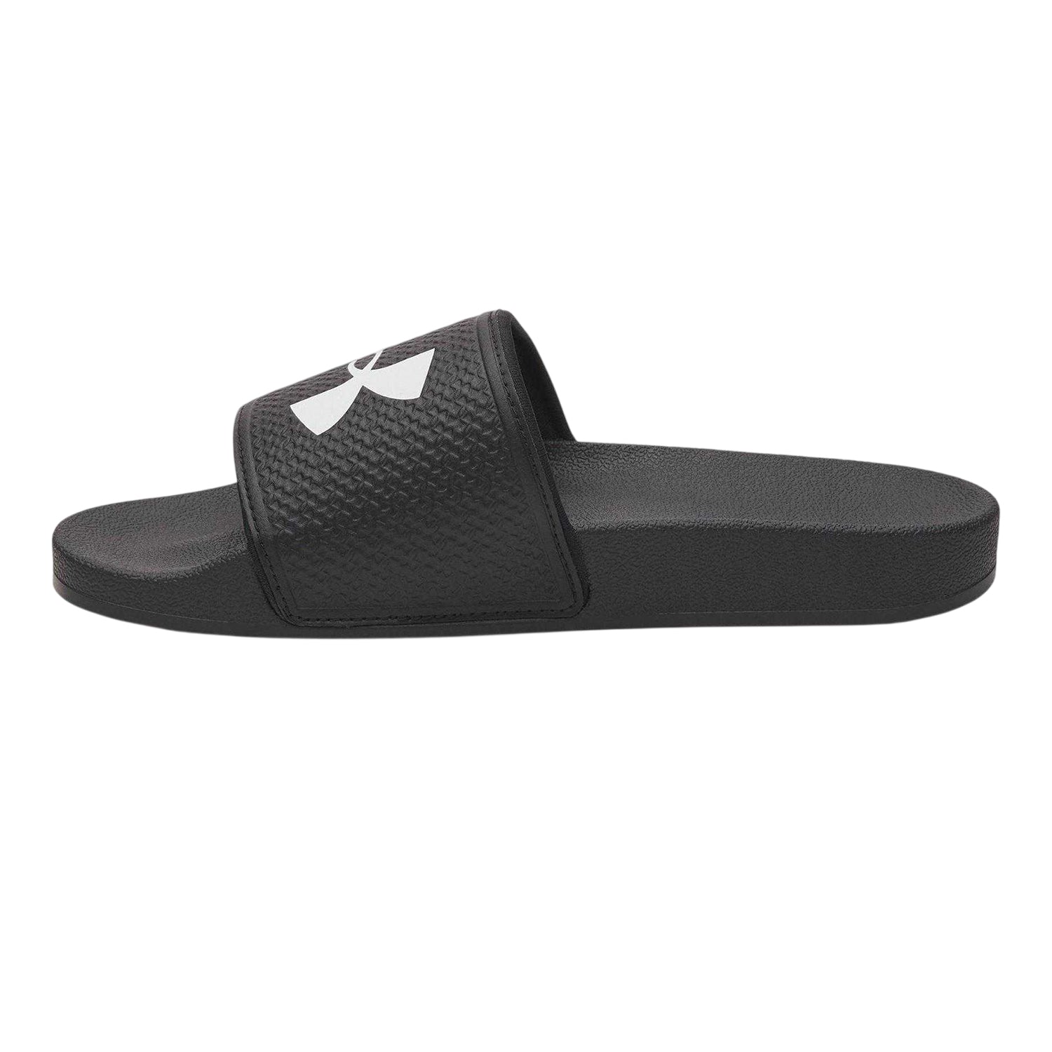 Black-White - Back - Under Armour Womens-Ladies Logo Sliders