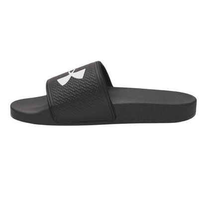 Black-White - Back - Under Armour Womens-Ladies Logo Sliders