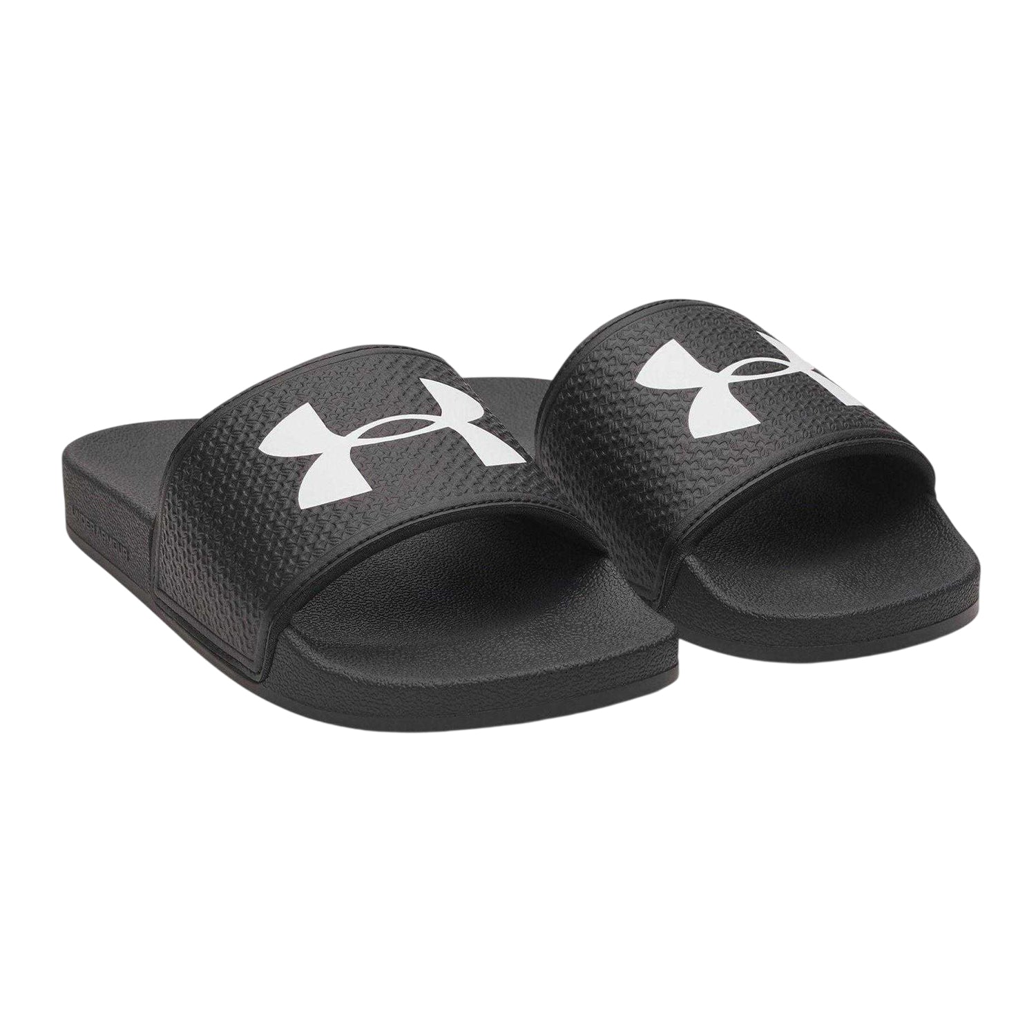 Black-White - Pack Shot - Under Armour Womens-Ladies Logo Sliders