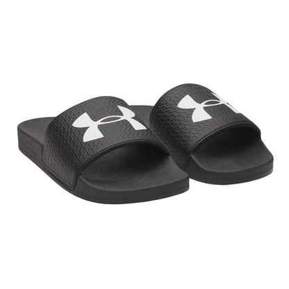 Black-White - Pack Shot - Under Armour Womens-Ladies Logo Sliders