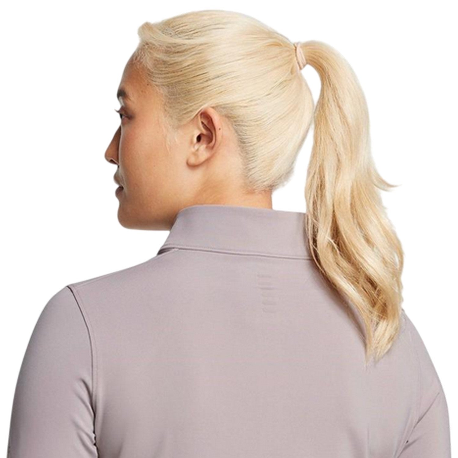 Grey - Side - Under Armour Womens-Ladies Launch Elite Slim Top