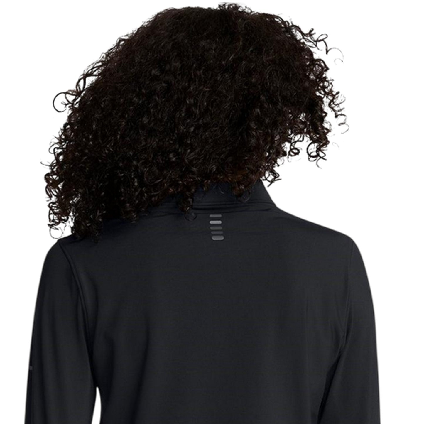 Black - Side - Under Armour Womens-Ladies Launch Elite Slim Top
