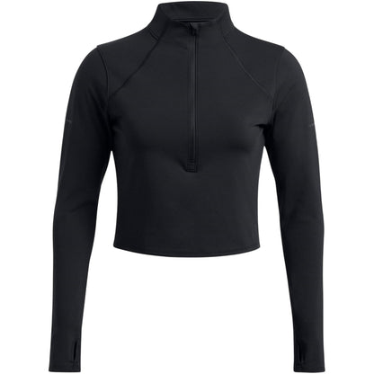Black - Front - Under Armour Womens-Ladies Launch Elite Slim Top
