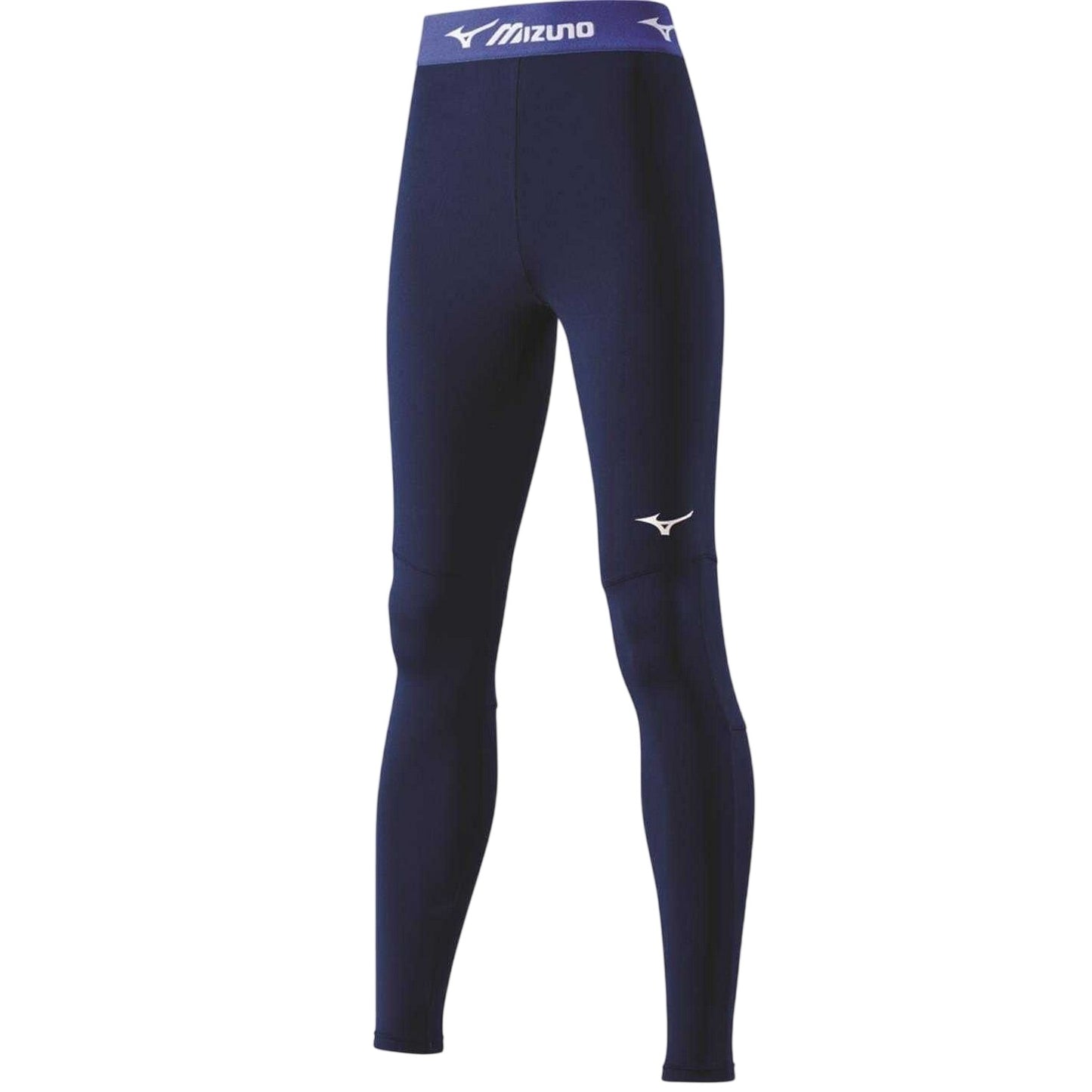 Navy - Front - Mizuno Womens-Ladies Fitted Leggings