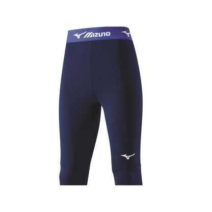 Navy - Back - Mizuno Womens-Ladies Fitted Leggings