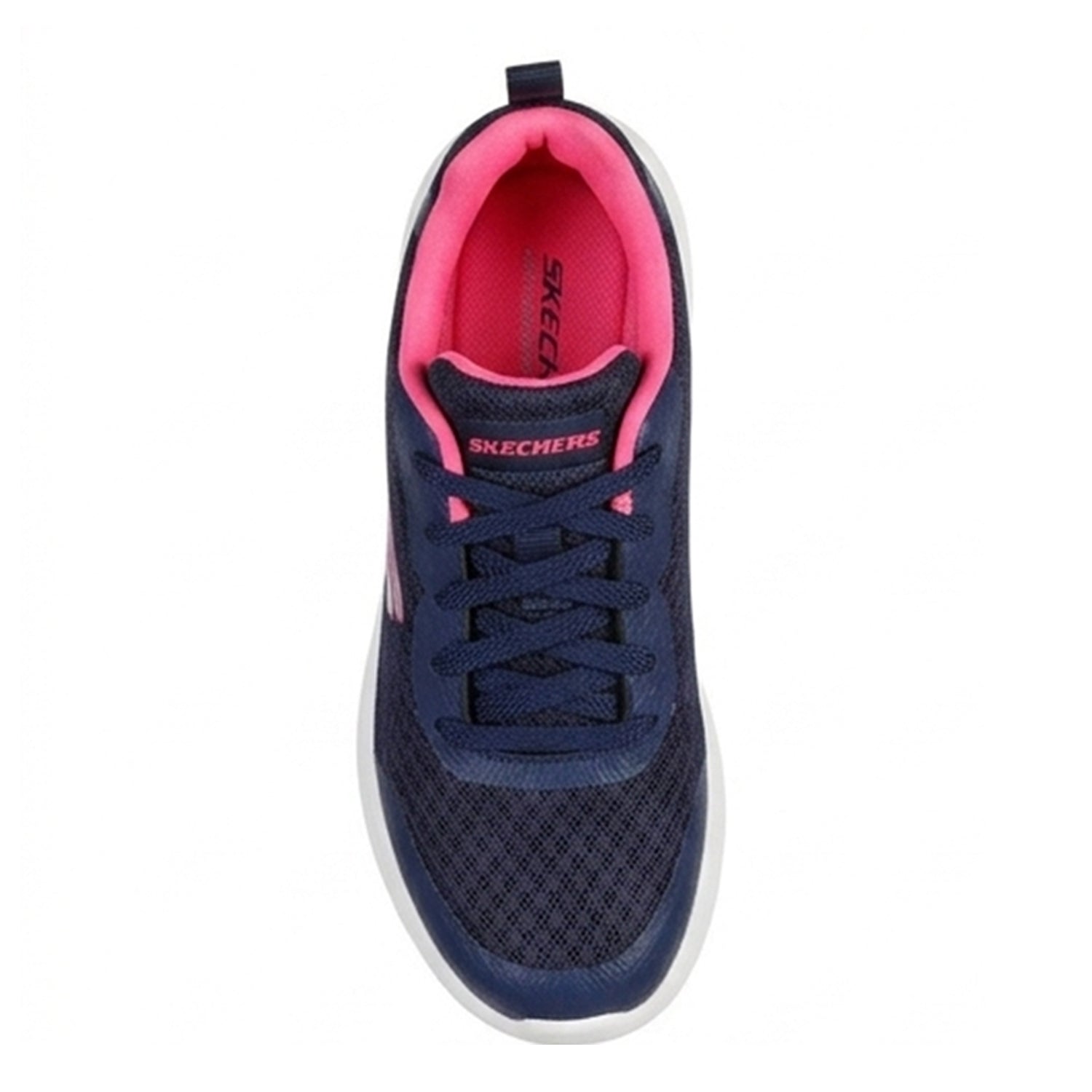 Navy-Pink - Side - Skechers Childrens-Kids Dynamight 2.0 Radius Trainers