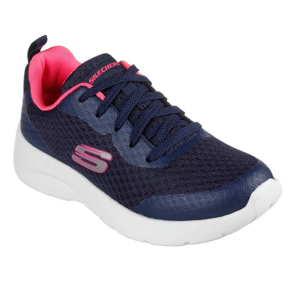 Navy-Pink - Lifestyle - Skechers Childrens-Kids Dynamight 2.0 Radius Trainers