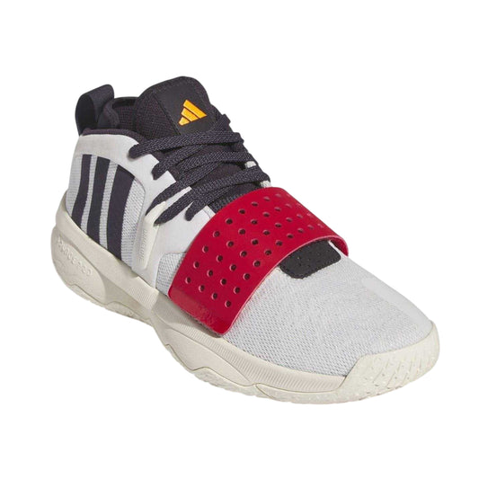 Grey-Black - Front - Adidas Mens Dame 8 EXTPLY Basketball Shoes
