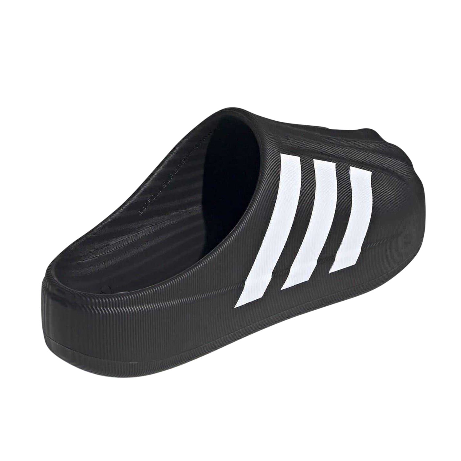 Black - Back - Adidas Unisex Adult Adifom Superstar 3 Stripes Leather Flat Slides