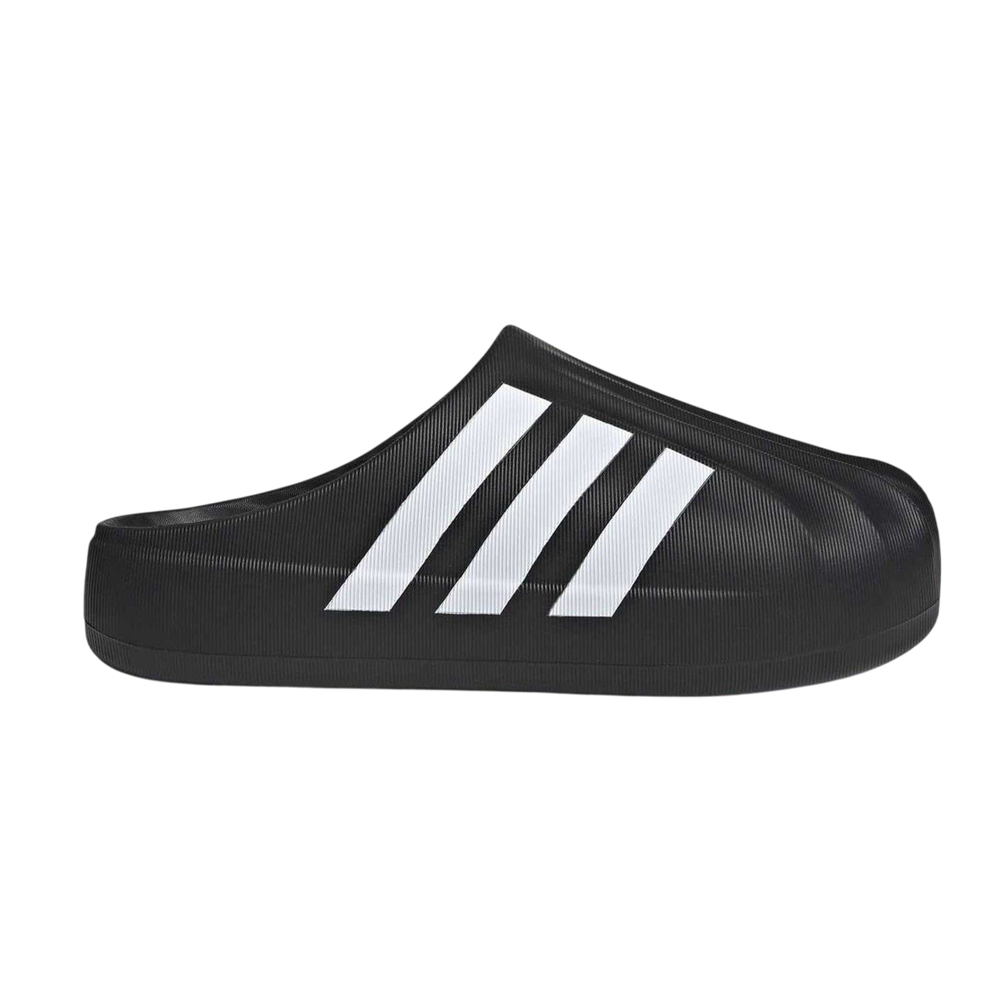 Black - Lifestyle - Adidas Unisex Adult Adifom Superstar 3 Stripes Leather Flat Slides