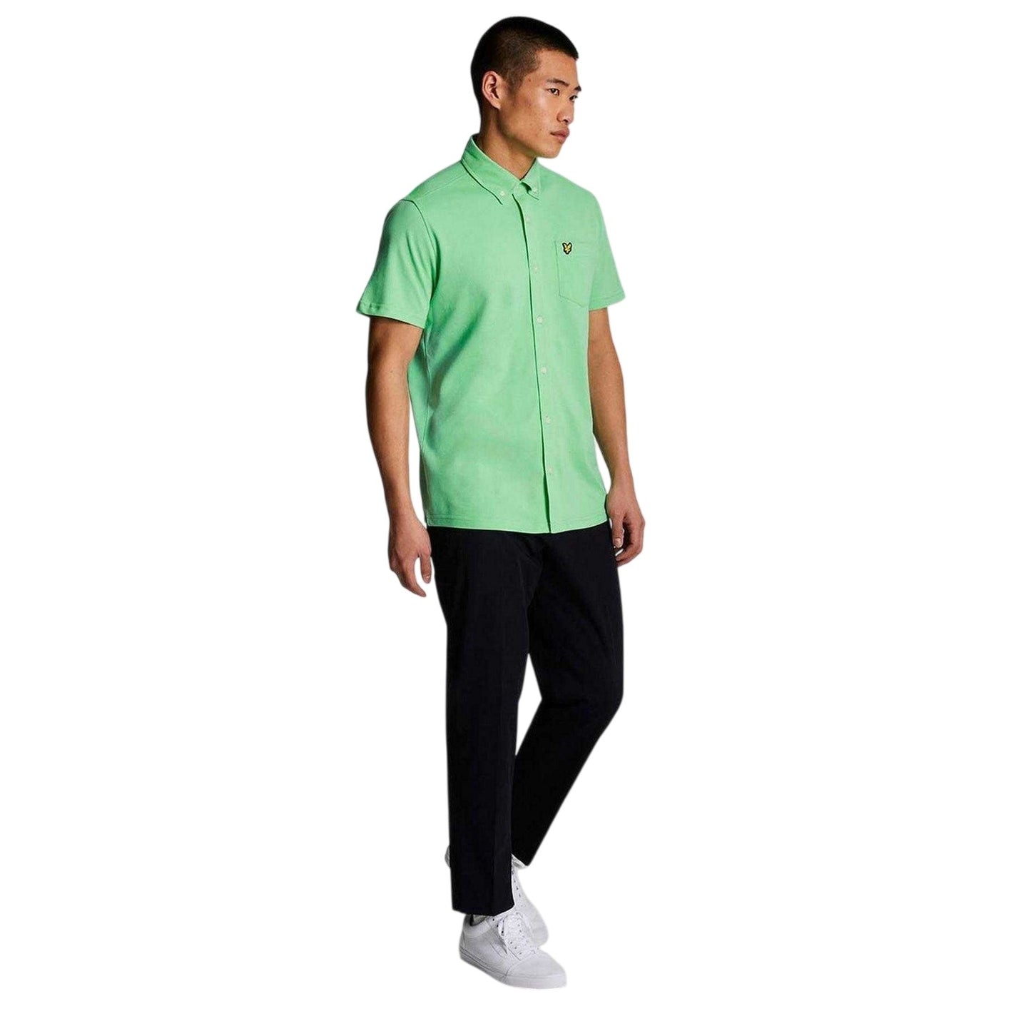 Green - Lifestyle - Lyle & Scott Mens Pique Shirt