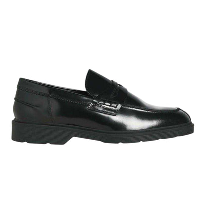 Black - Front - Jack And Jones Mens Leather Loafers