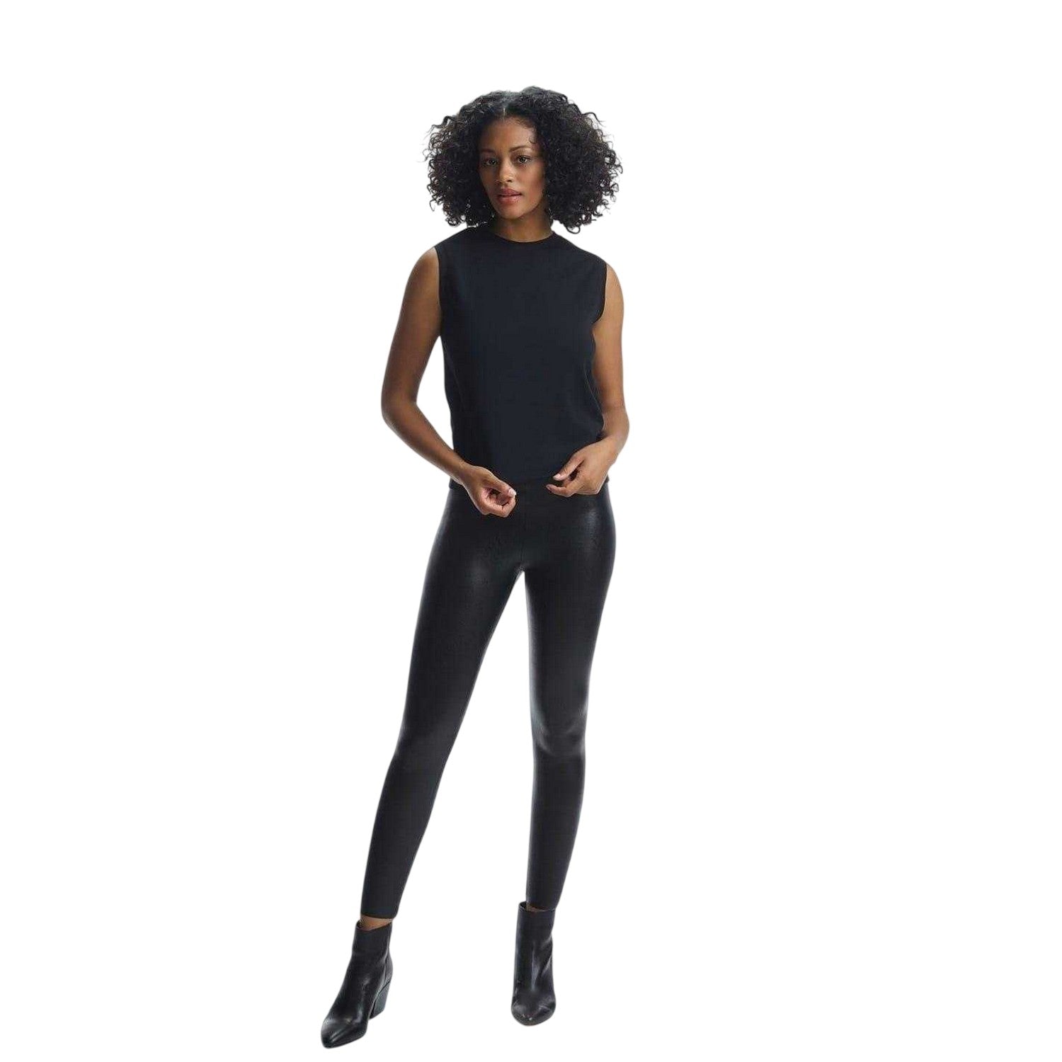 Black Print - Side - Command Womens-Ladies 7-8 Leggings