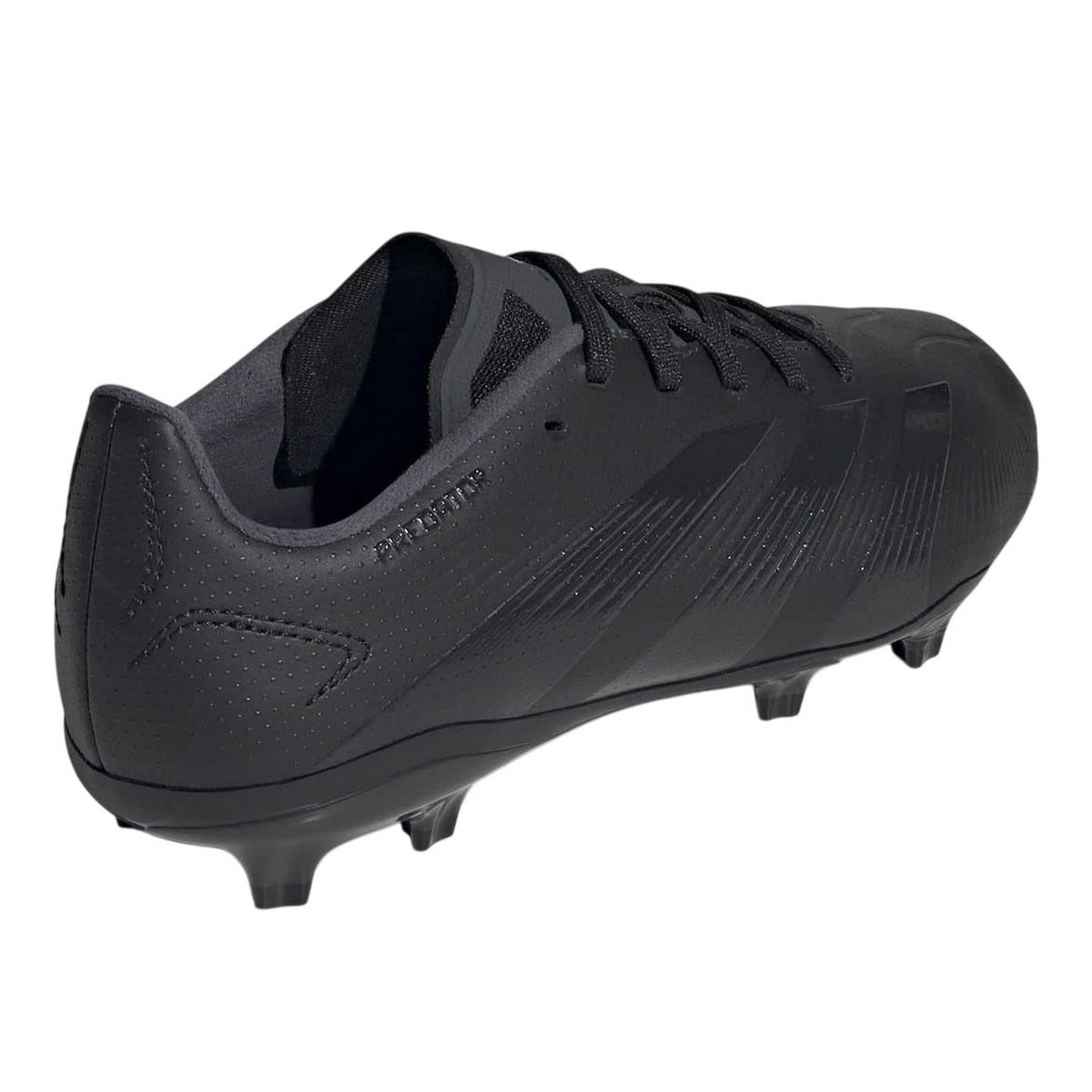 Black-Grey - Back - Adidas Childrens-Kids Predator 24 League Cleated Firm Ground Football Boots
