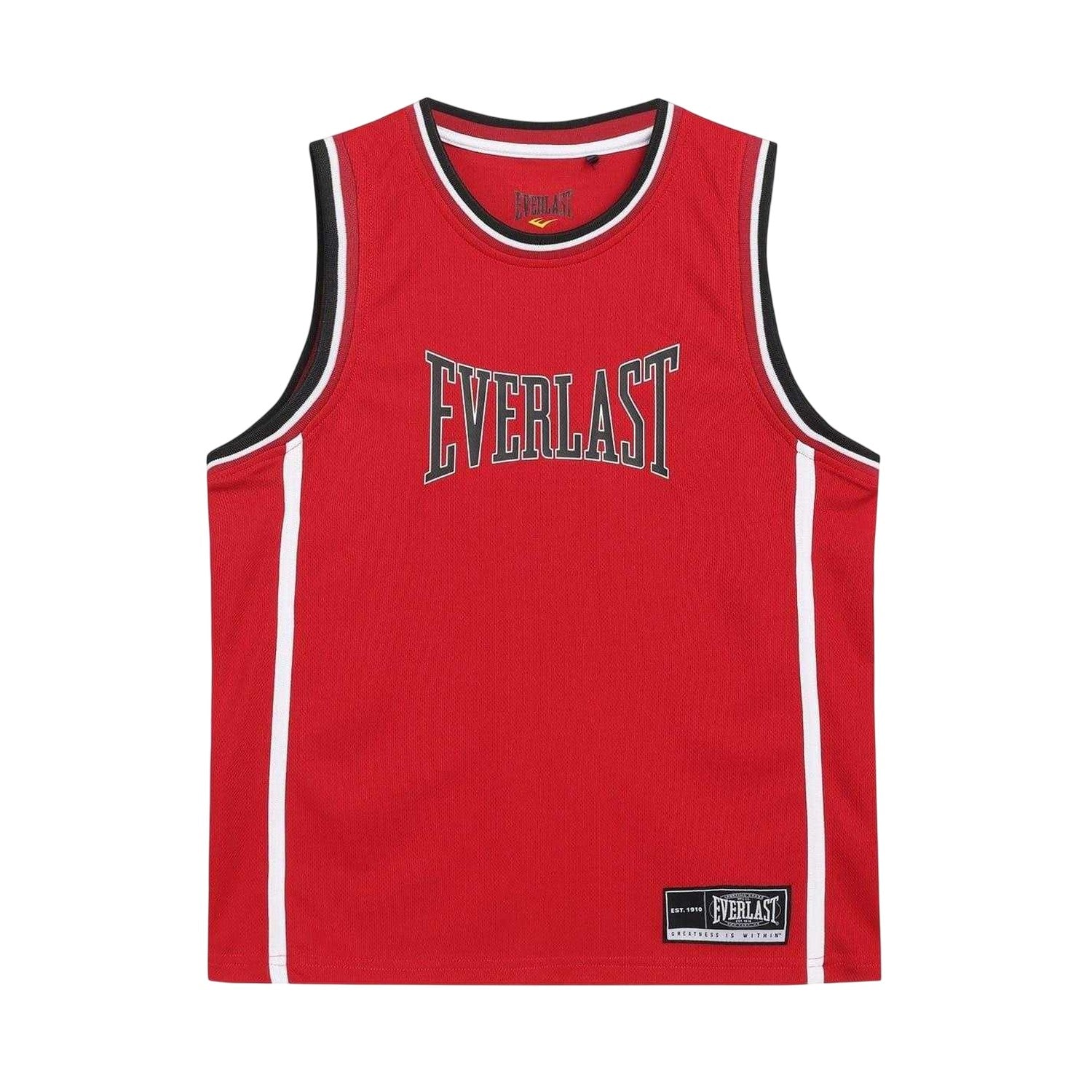 Red-Black - Back - Everlast Childrens-Kids Polyester Top & Bottom Set Set