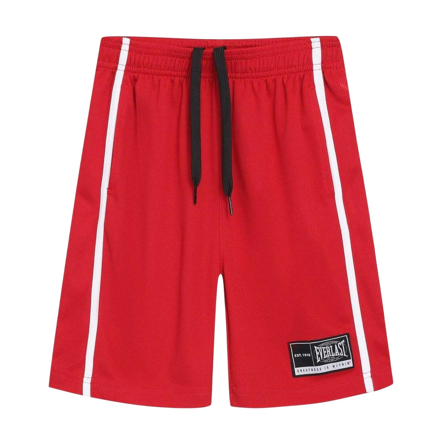 Red-Black - Side - Everlast Childrens-Kids Polyester Top & Bottom Set Set
