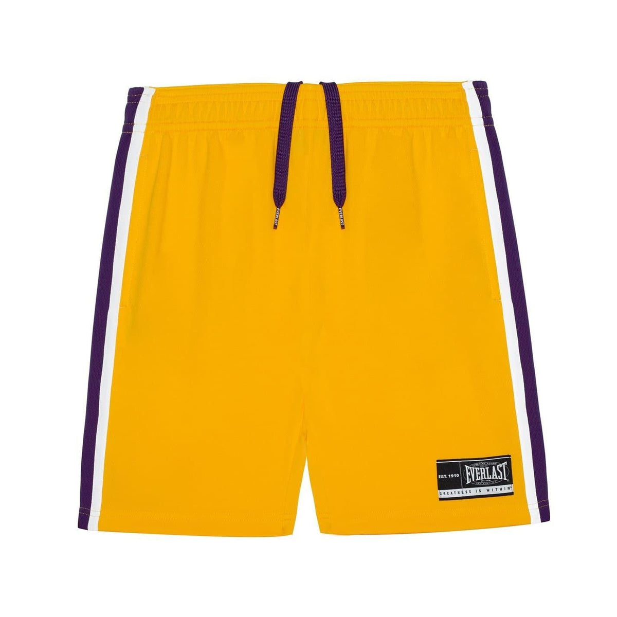 Yellow-Purple - Lifestyle - Everlast Childrens-Kids Polyester Top & Bottom Set Set