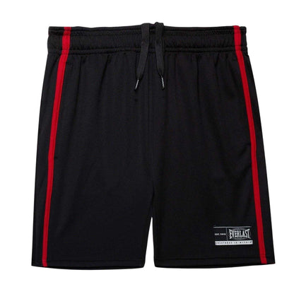 Black-Red - Side - Everlast Childrens-Kids Polyester Top & Bottom Set Set