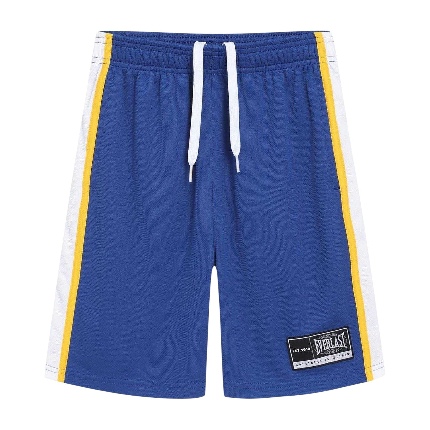 Blue-Yellow - Side - Everlast Childrens-Kids Polyester Top & Bottom Set Set