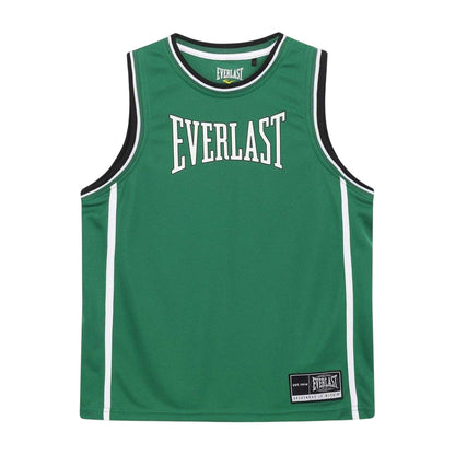 Green-White - Side - Everlast Childrens-Kids Polyester Top & Bottom Set Set