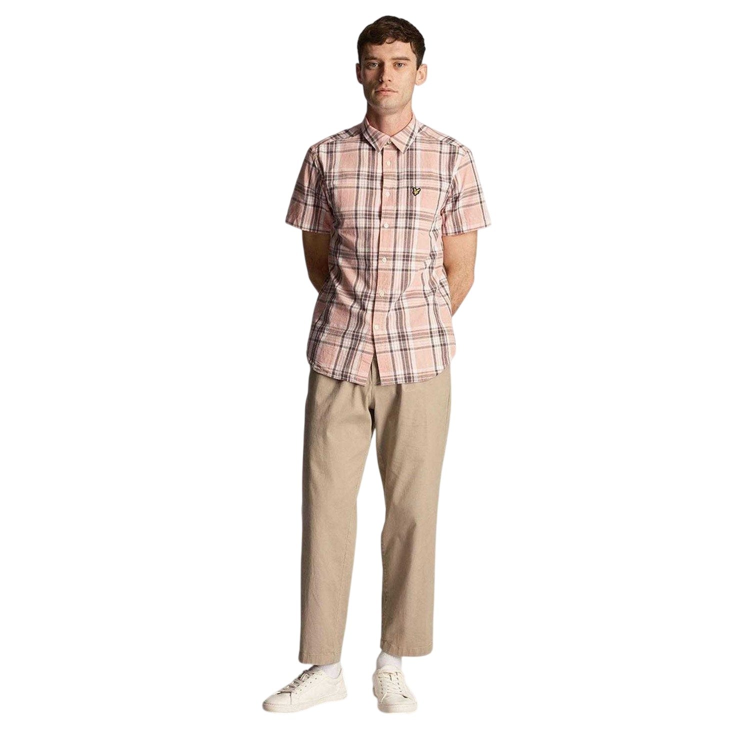 Pink - Lifestyle - Lyle & Scott Mens Short-Sleeved Shirt