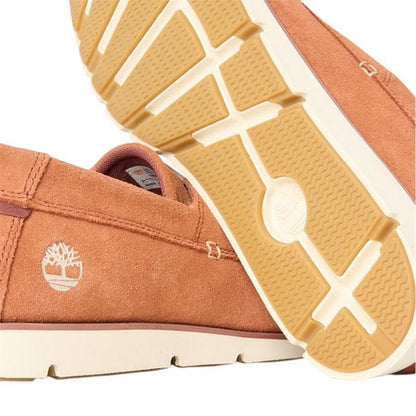Brown - Lifestyle - Timberland Mens Grafton Bay Suede Moc Toe Flat Loafers