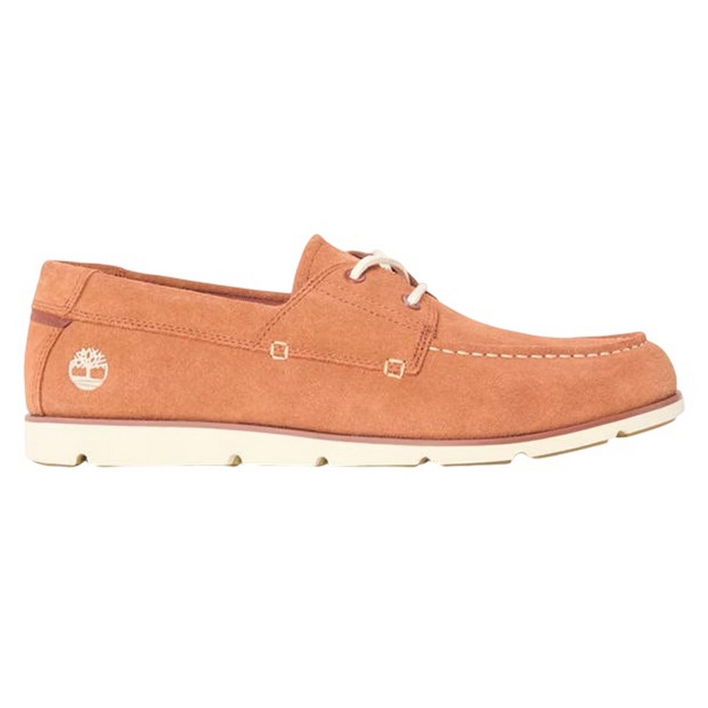 Brown - Front - Timberland Mens Grafton Bay Suede Moc Toe Flat Loafers