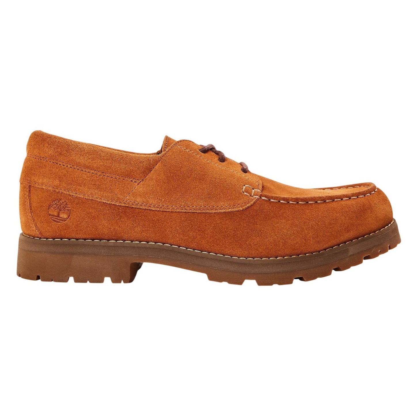 Rust - Front - Timberland Mens Britton Suede Moc Toe Loafers