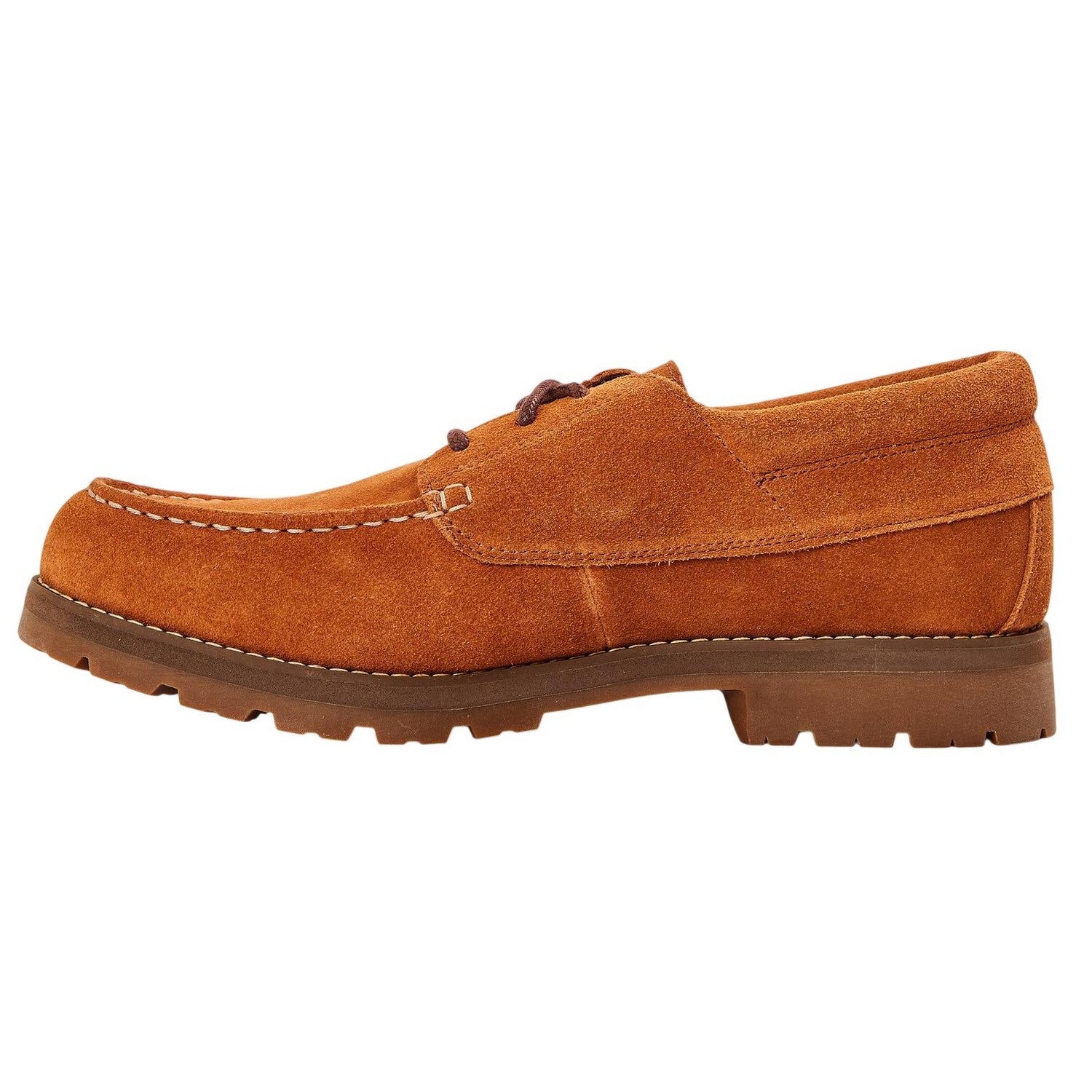 Rust - Back - Timberland Mens Britton Suede Moc Toe Loafers