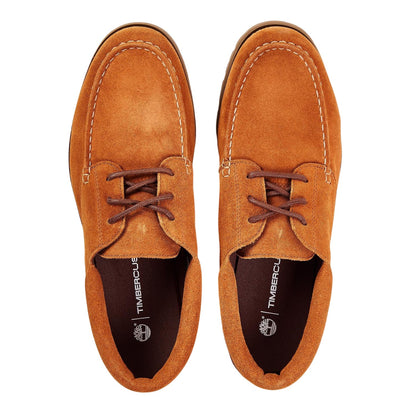Rust - Side - Timberland Mens Britton Suede Moc Toe Loafers