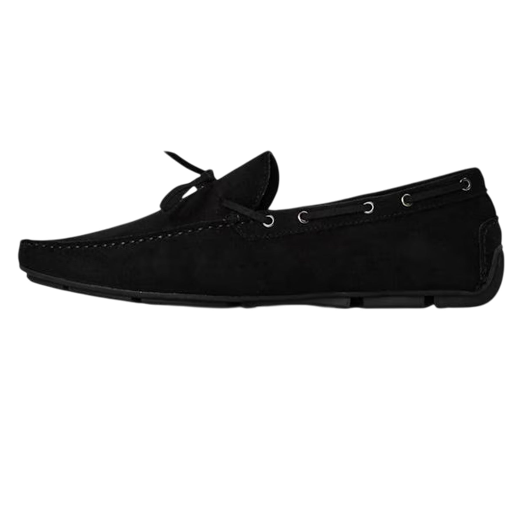 Black - Side - Where´s That From Mens Suede Loafers