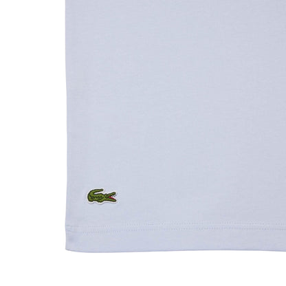 Blue - Back - Lacoste Mens Roland Garro Edition Cotton Tennis T-Shirt