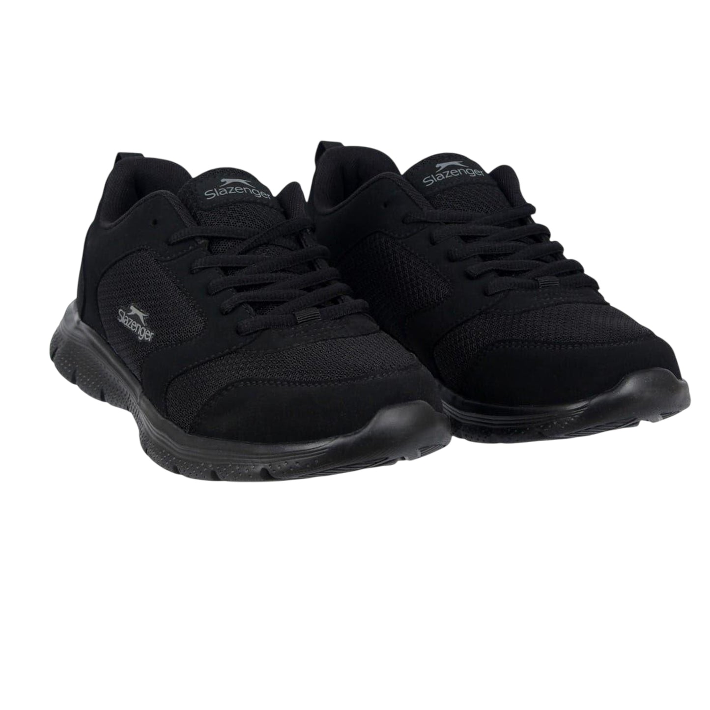 Black - Lifestyle - Slazenger Boys Force Leather Trainers