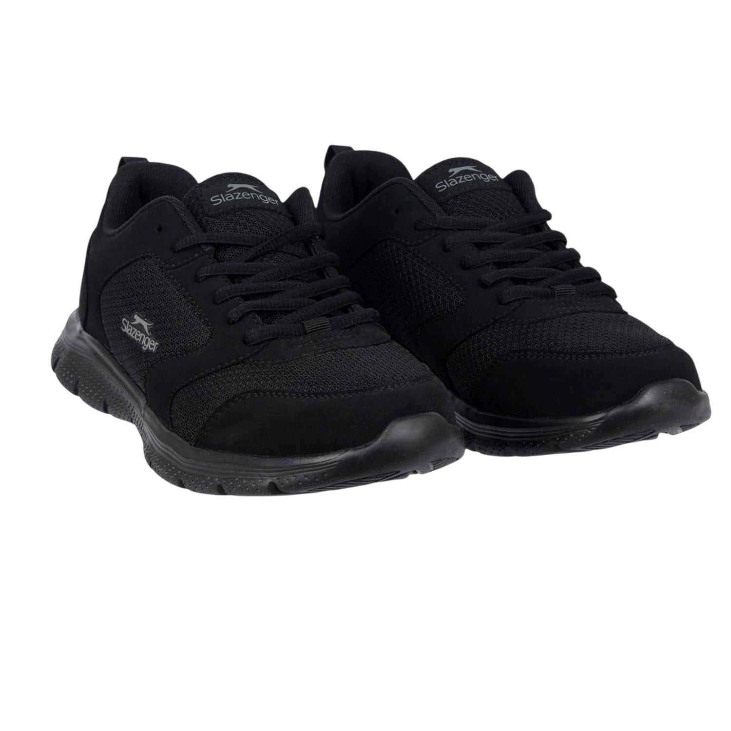 Black - Lifestyle - Slazenger Boys Force Leather Trainers