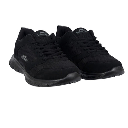 Black - Lifestyle - Slazenger Boys Force Leather Trainers