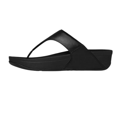 Black - Back - FitFlop Womens-Ladies Lulu Leather Platform Sandals