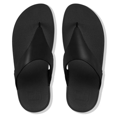 Black - Lifestyle - FitFlop Womens-Ladies Lulu Leather Platform Sandals