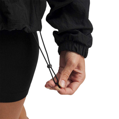 Black - Side - Under Armour Womens-Ladies Rival Woven Lightweight Jacket