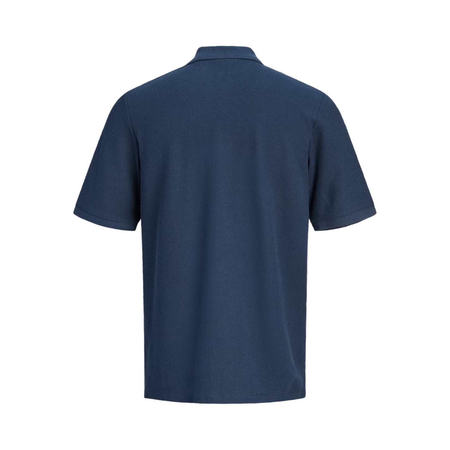 Navy Blazer - Back - Jack And Jones Mens Half Zip Plus Polo Shirt
