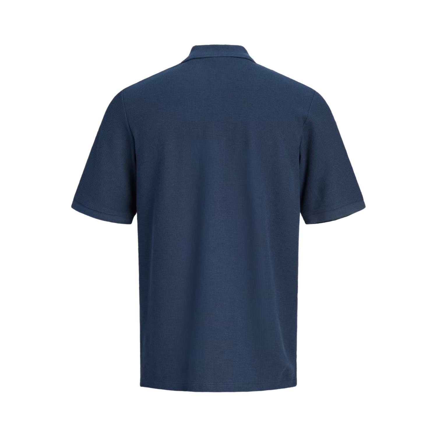 Navy Blazer - Back - Jack And Jones Mens Half Zip Plus Polo Shirt