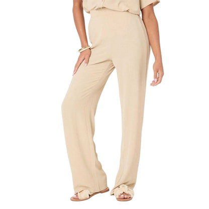 Neutral - Side - I Saw It First Womens-Ladies Crepe Wide Leg Trousers