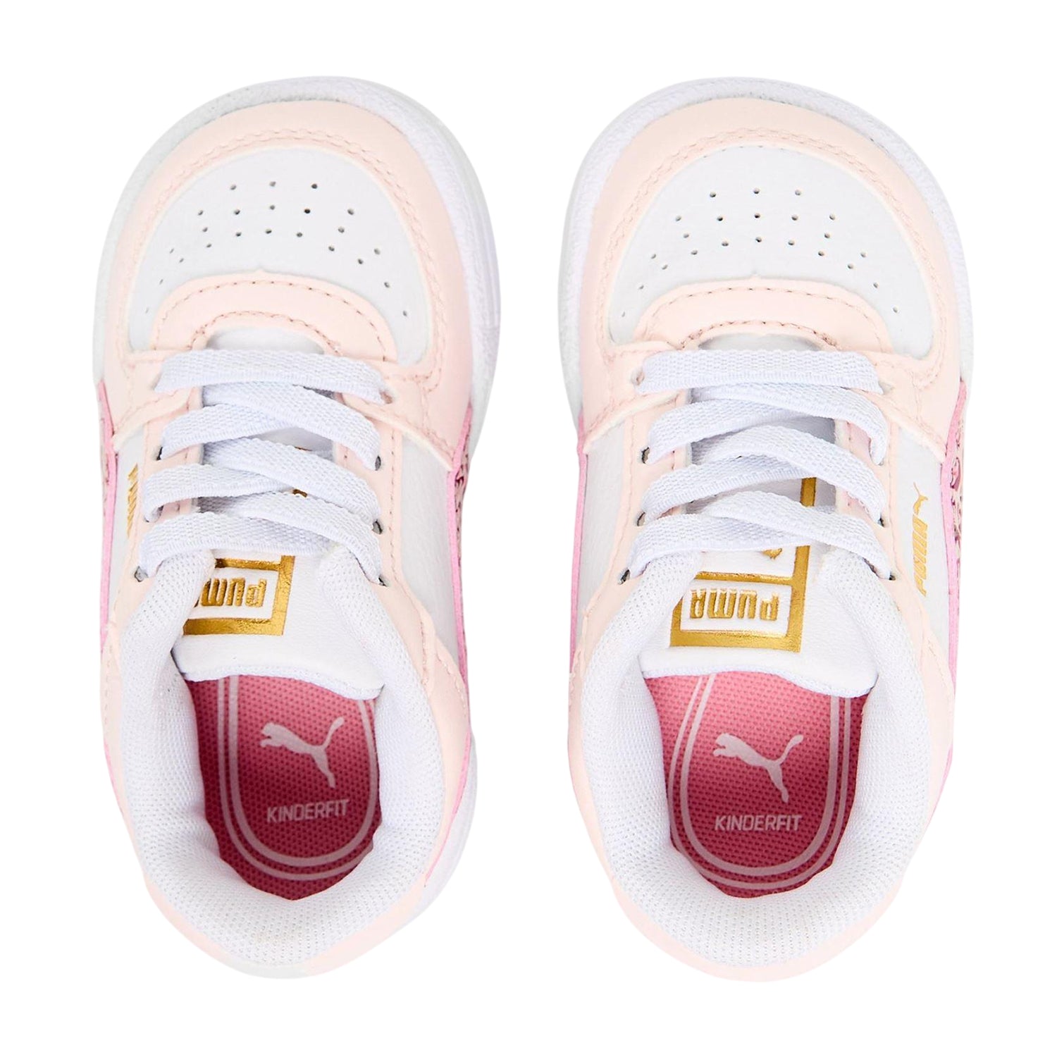 White - Side - Puma Childrens-Kids CA Pro Trainers